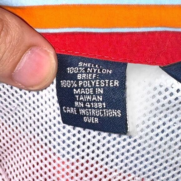 90s Polo Ralph Lauren Sport Colorblock  Swim Trunks Size L - Picture 8 of 12